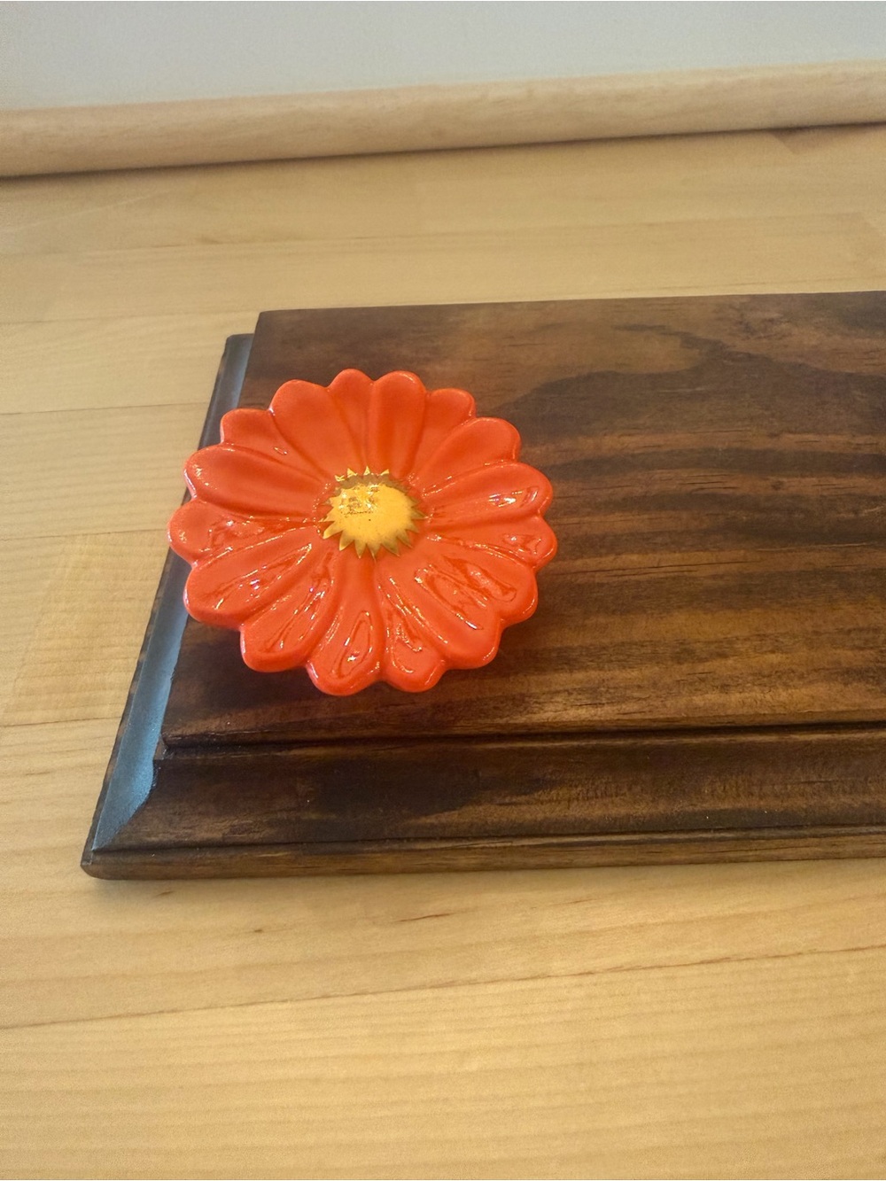 Nora Fleming orange flower